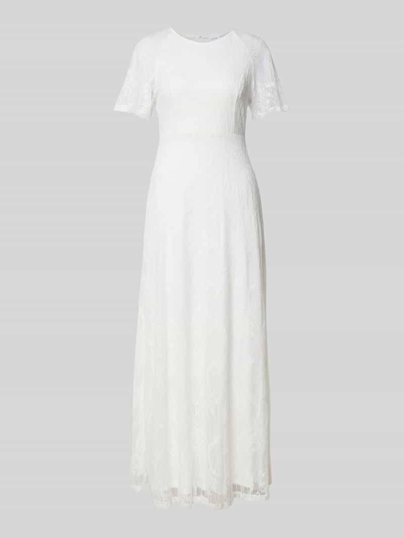 Długa sukienka z koronką szydełkową model ‘EMMA’