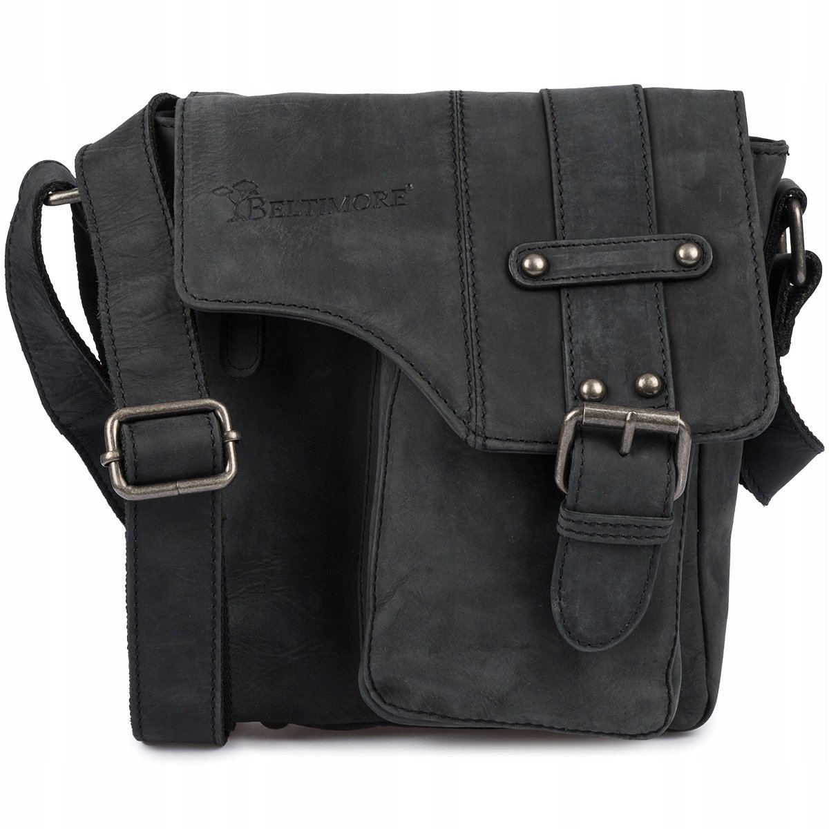 Torba Saszetka Męska Skórzana Na Ramię Elegancka Raportówka Pojemna Vintage