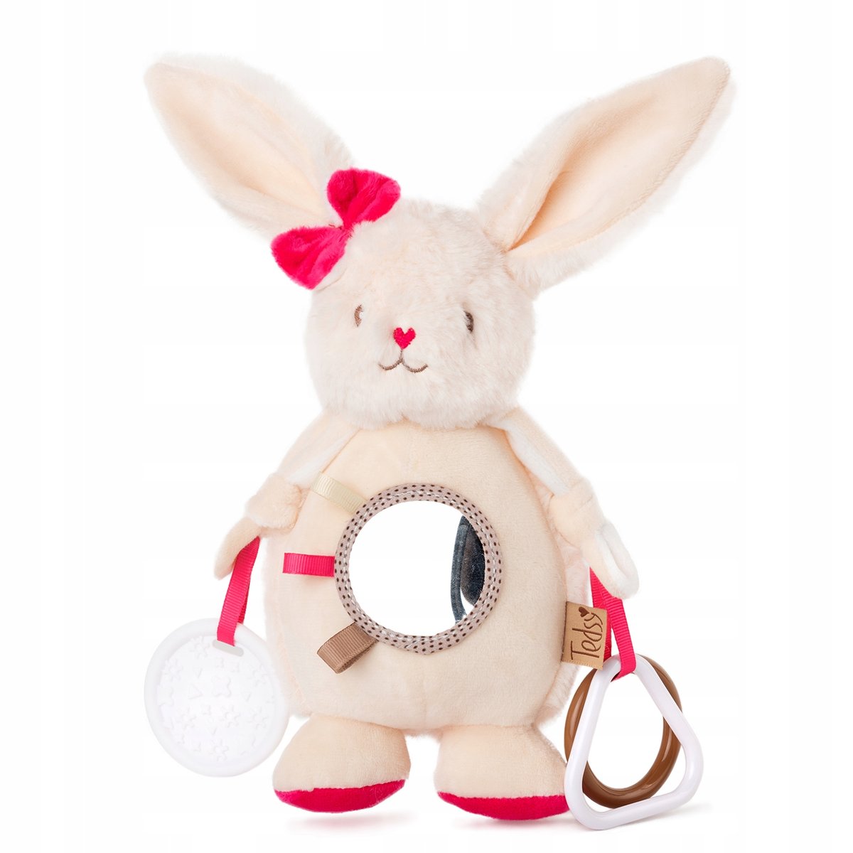 Maskotka Edukacyjna Króliczek Lusterko Z Gryzakiem