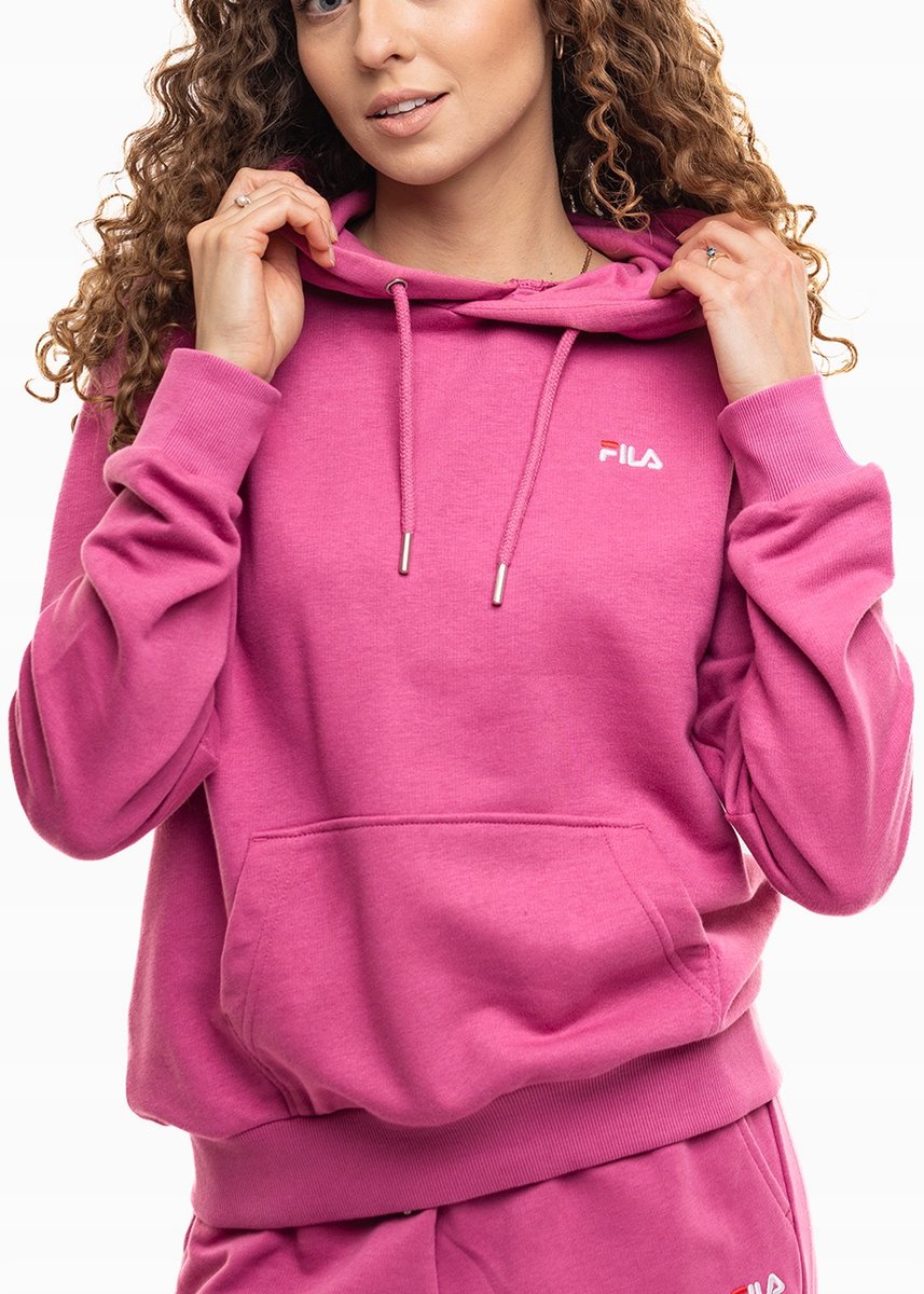 Fila bluza damska z kapturem ciepła dresowa sportowa bawełniana roz. L