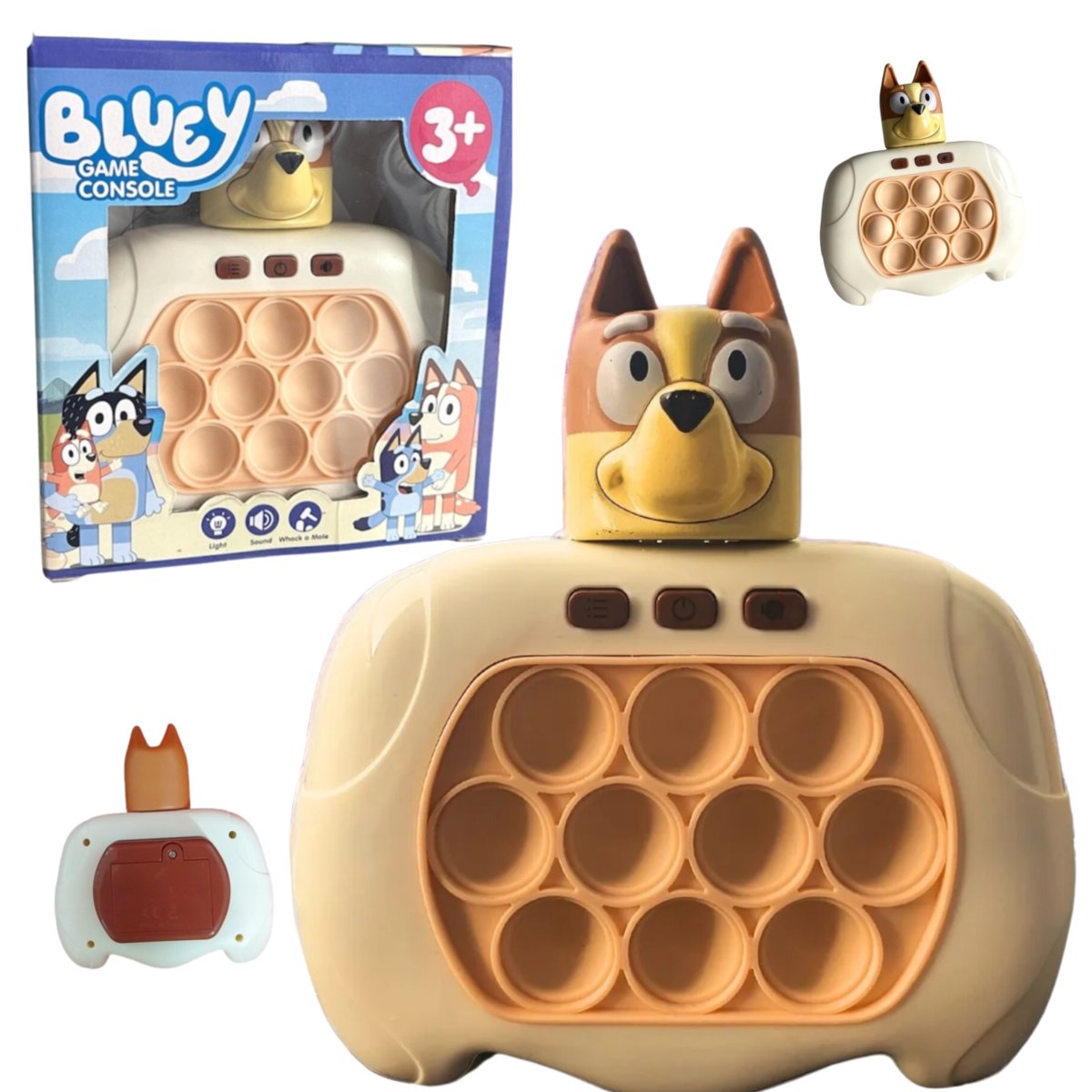 GRA Bluey i Bingo ZRĘCZNOŚCIOWA POP IT ANTYSTRESOWA ELEKTRONICZN PIESEK HIT