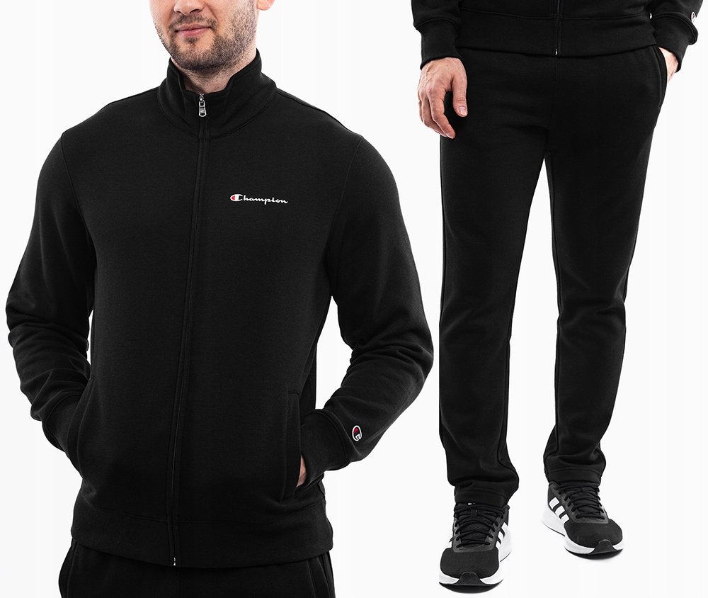 Champion dres męski komplet dresowy sportowy bluza rozpinana spodnie r. S