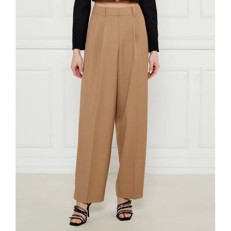 Michael Kors Spodnie flare fit z dodatkiem wełny