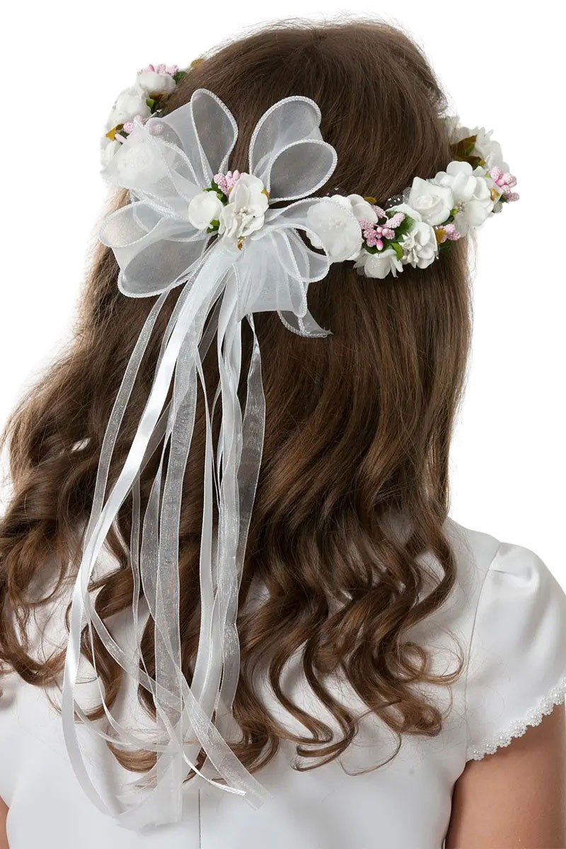 Wianek komunijny sztuczny jak żywy komunia wianki komunijne do komunii WK14