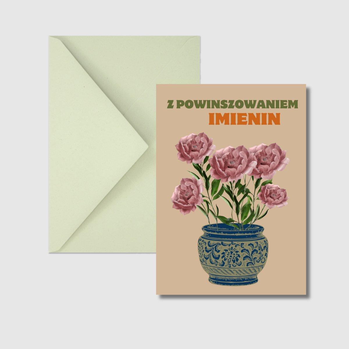 Kartka Na Imieniny, Z Powinszowaniem Imienin