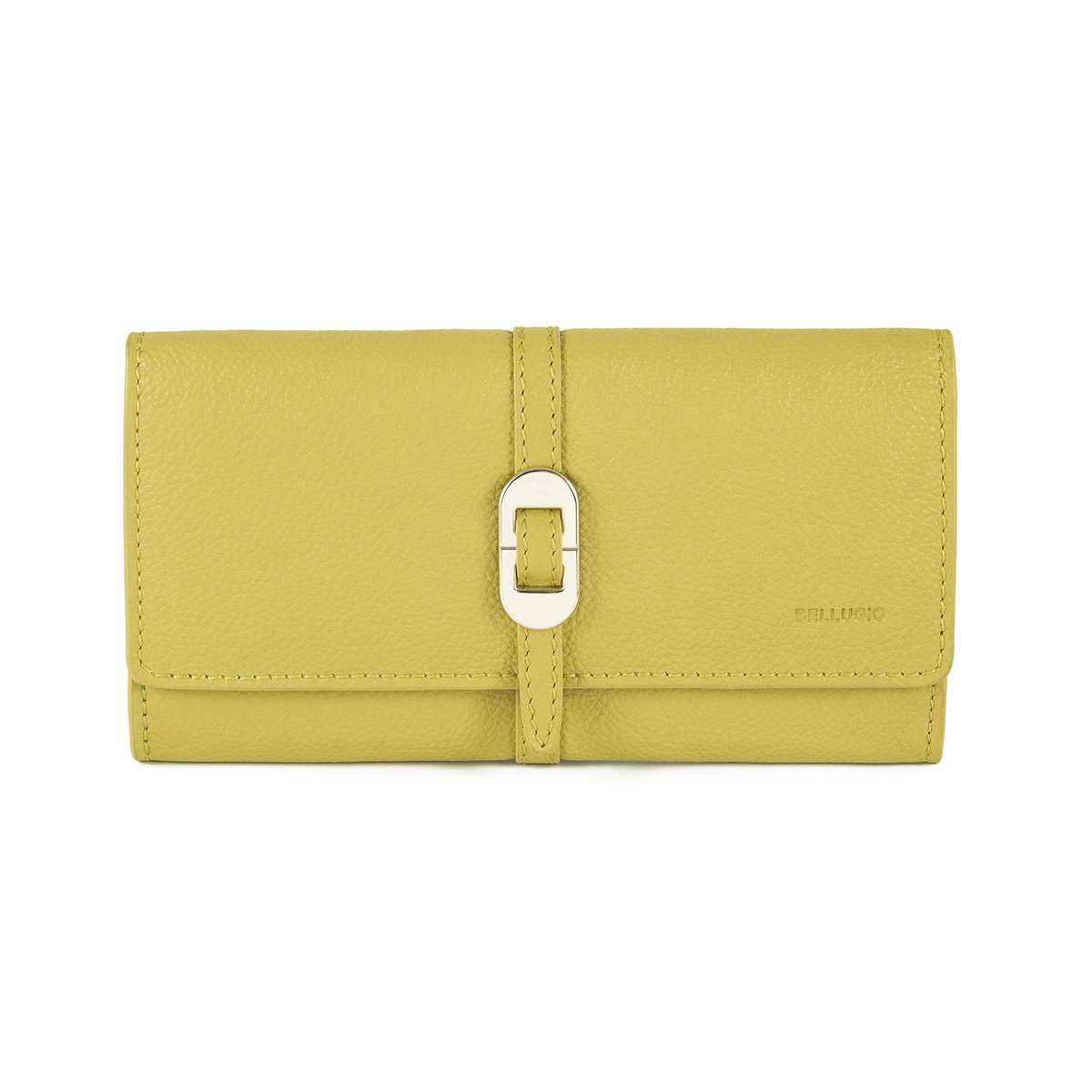 Portfel damski skórzany elegancki RFID - jasnozielony