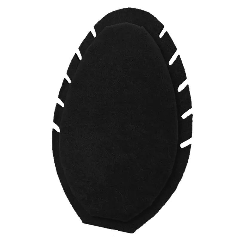 Stojak na biżuterię z weluru owalny – Czarny