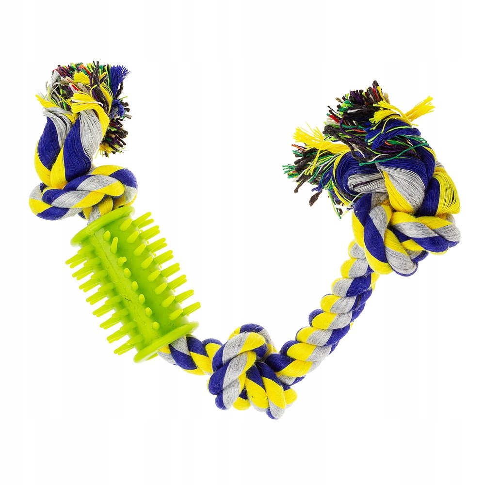 Zabawka dla psa gruby sznur z gryzakiem do zębów M