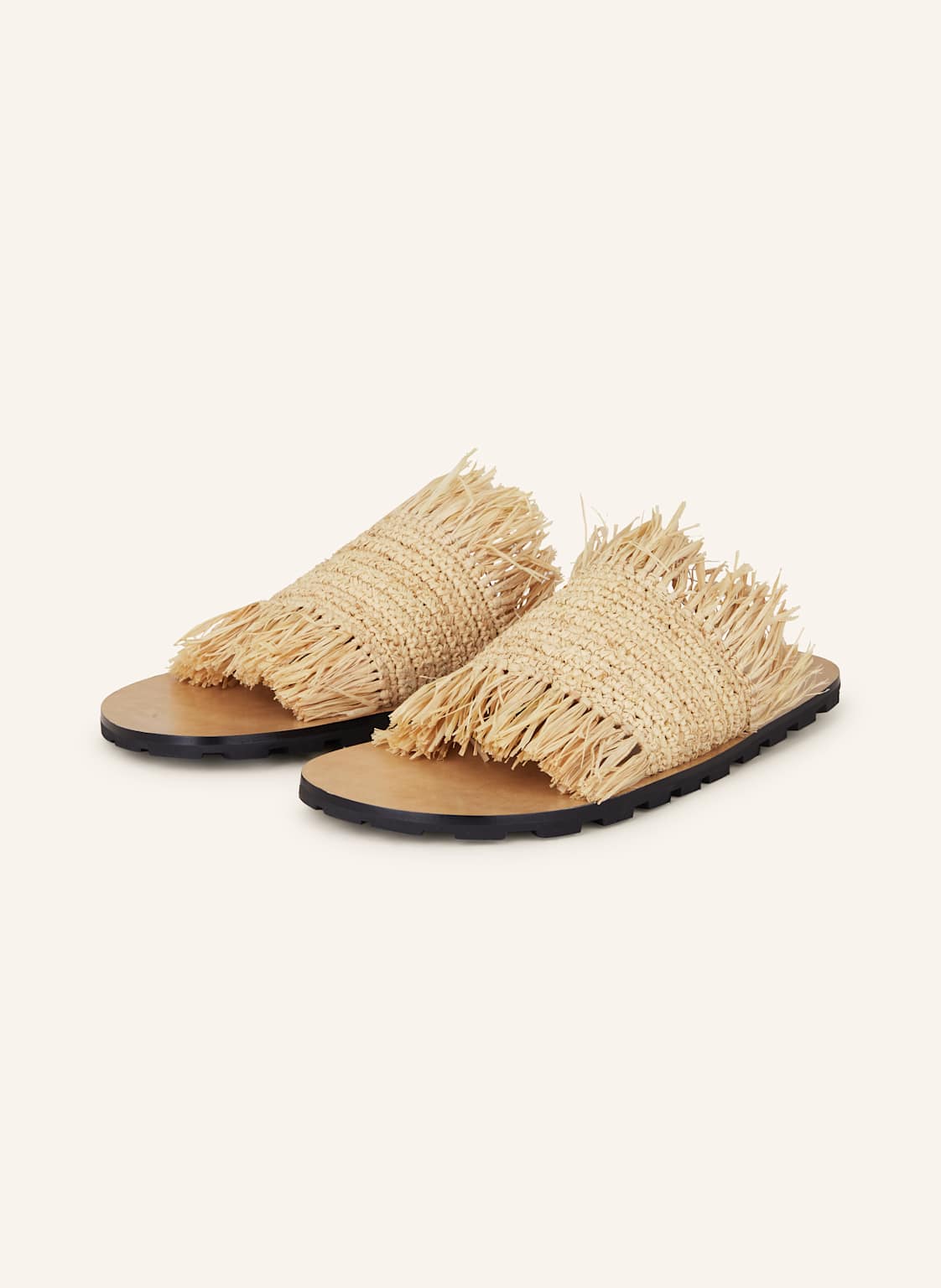 Jil Sander Klapki beige
