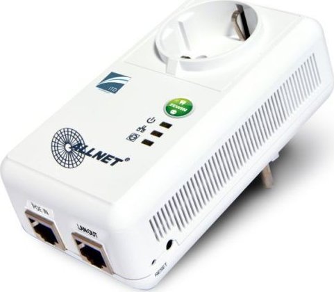 Allnet ALLNET PoE Schalt-Steckdose 1x PoE IN 1x LAN OUT ZEWIN