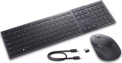 Klawiatura + mysz Dell Dell Premier Collaboration Keyboard and Mouse KM900 Keyboard and Mouse Set Wireless LT Graphite USB-A Wireless connection
