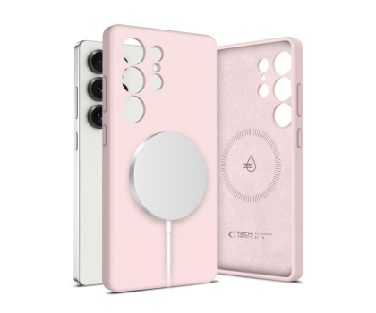 Tech-Protect Liquid Silicone Magsafe do Samsung Galaxy S25 Ultra Pink Pea