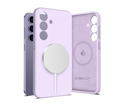 Tech-Protect Liquid Silicone Magsafe do Samsung Galaxy S25 Mauve