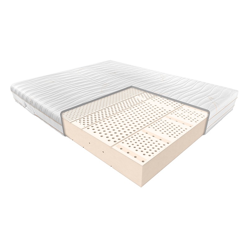 Materac FIDES JANPOL lateksowy : Rozmiar - 90x200, Pokrowce Janpol - Adaptive Beige