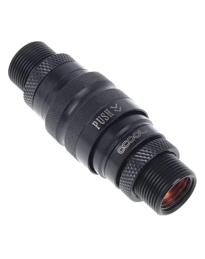 Alphacool Eiszapfen quick release coupling set with double bulkhead screw connection G1 / 4 IG - Deep Black, connection 1012788 17368