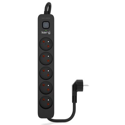 Listwa zasilająca KERG M02516 (1.5m) Czarny