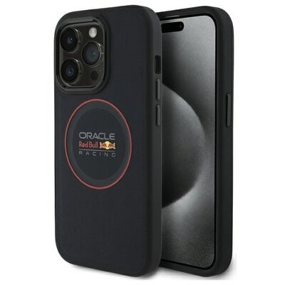 Etui RED BULL Leather Red Ring MagSafe do Apple iPhone 14 Pro Granatowy