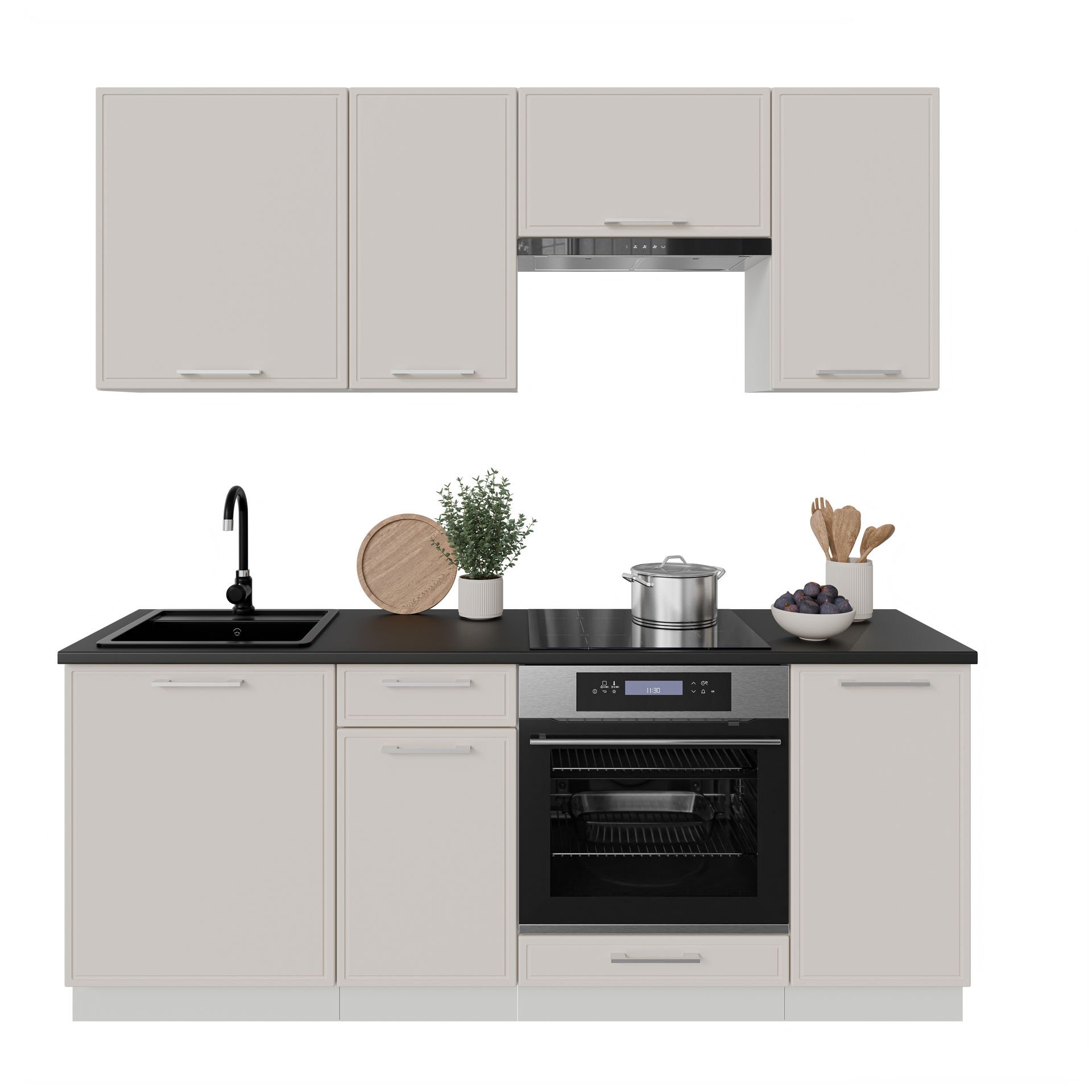 Zestaw Mebli Kuchennych Alto 200 Cm Mdf Kaszmir
