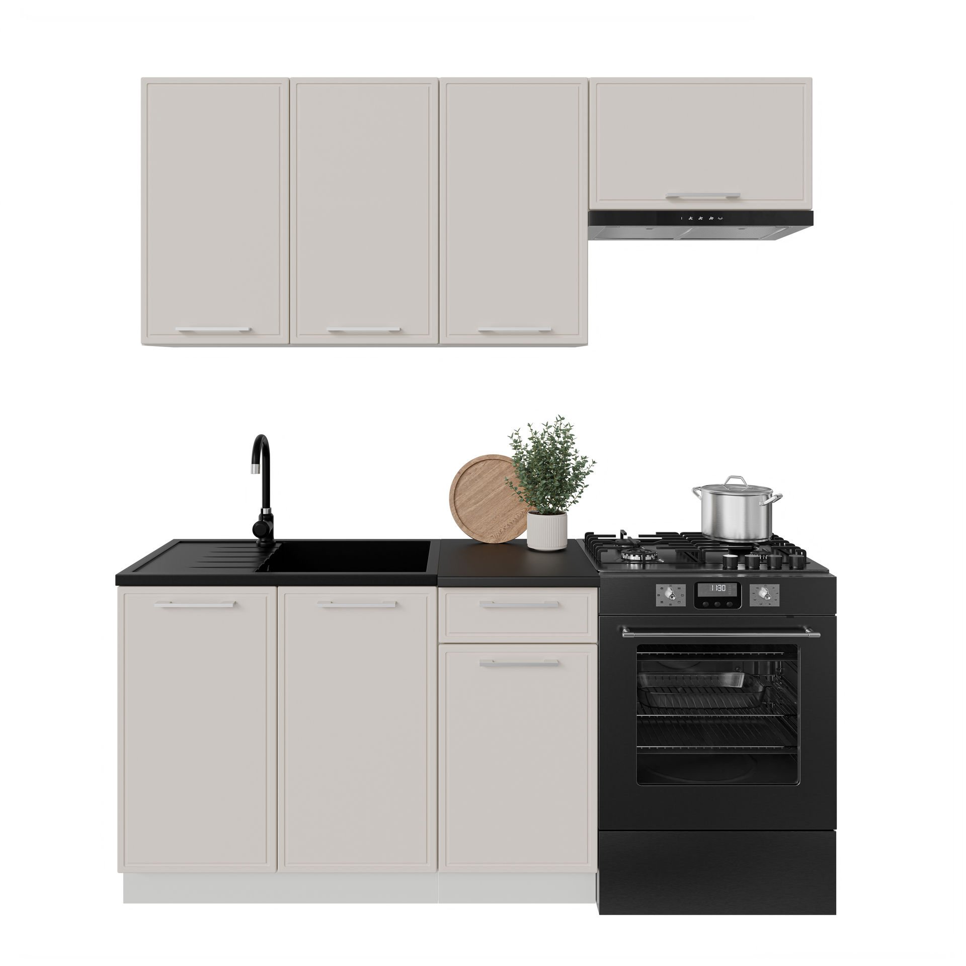 Zestaw Mebli Kuchennych Alto 180 Cm Mdf Kaszmir