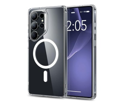 Etui ESR Classic Hybrid Halolock do Galaxy S25 Ultra do MagSafe, przezroczysto-białe