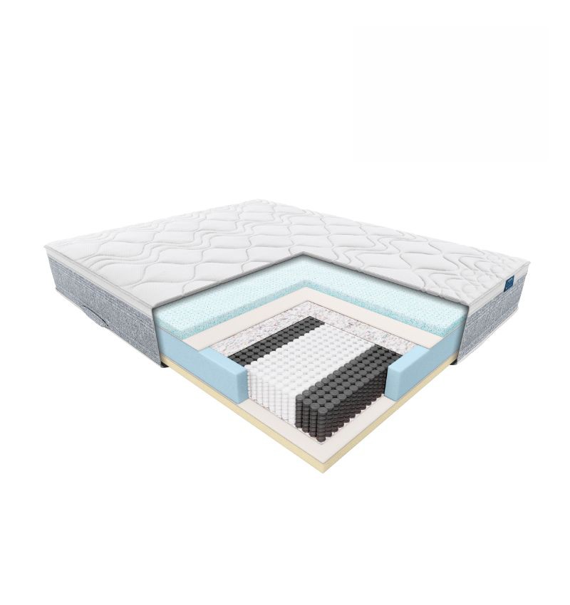 JANPOL NOLLI – materac multipocket sprężynowy Rozmiar - 180x200 Kolor - szary Pokrowiec - Adaptive