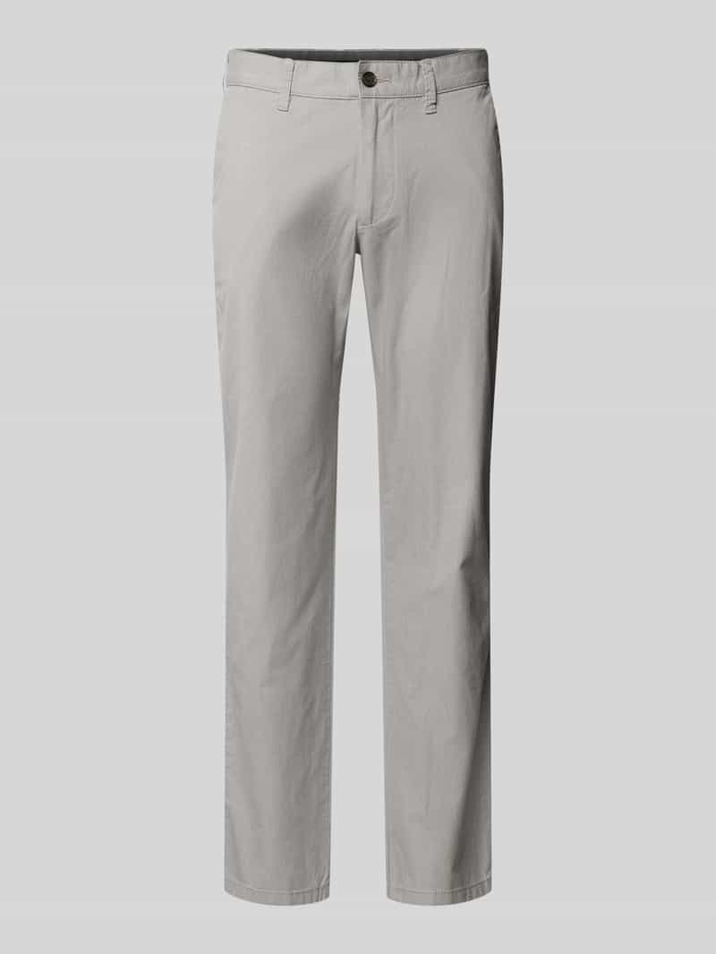 Chinosy o kroju regular fit z fakturowanym wzorem