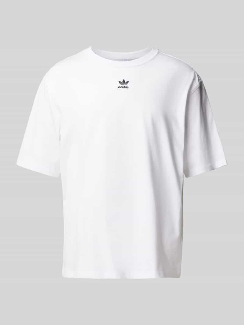 T-shirt z wyhaftowanym logo