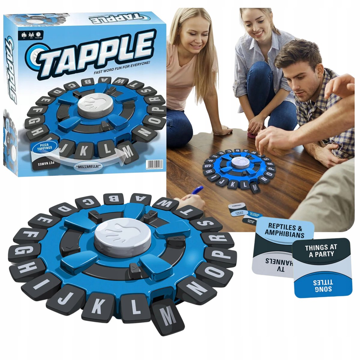 Gra TAPPLE Słowna Kreatywna Na Czas Think Words Wersja Angielska Literki