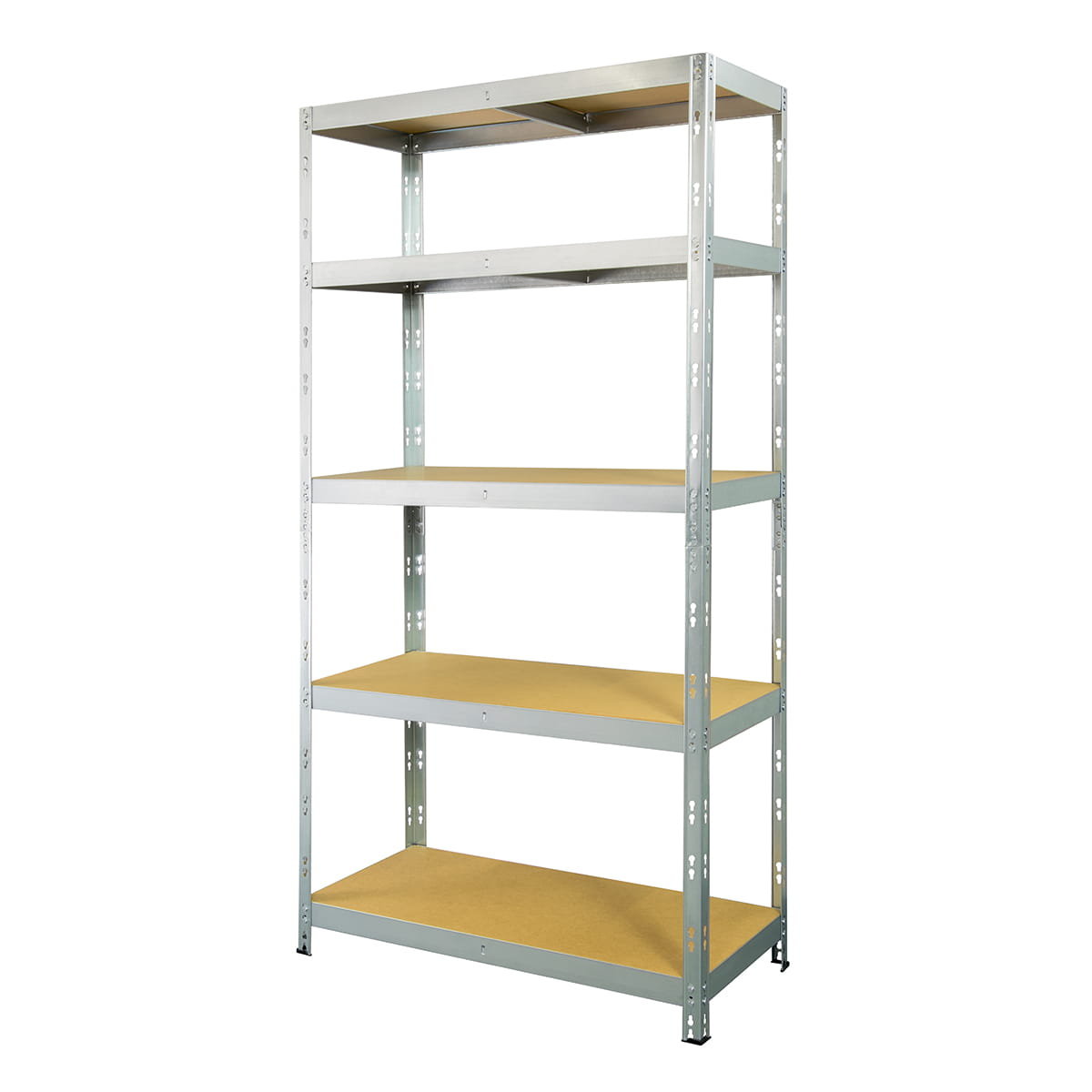 Regał metalowy wciskany MET175 180x90x40 Metalkas 175kg ocynkowany HDF