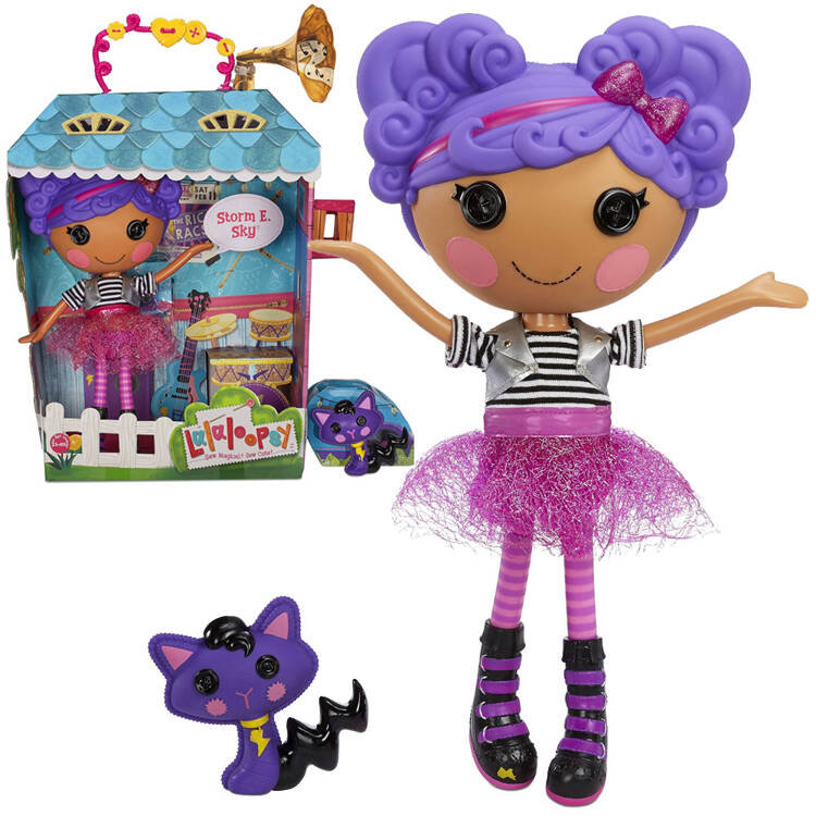 Lalaloopsy Duża Rockowa Lalka Storm E Sky 33 Cm + Kotek Za4912