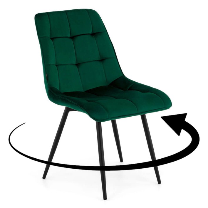 Krzesło obrotowe DC-7020S zielony #56 welur