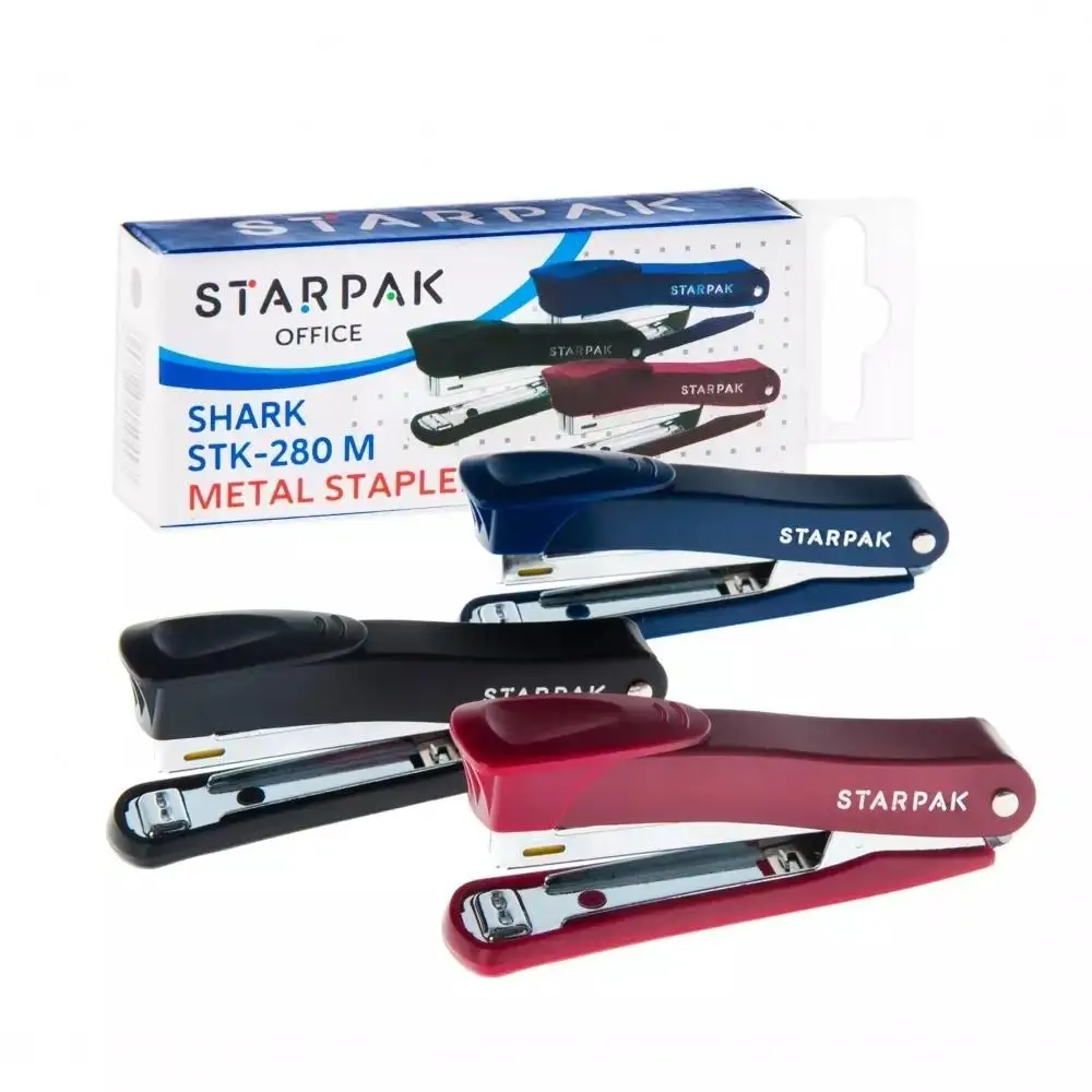 Zszywacz Shark STK-280 M granat - STARPAK