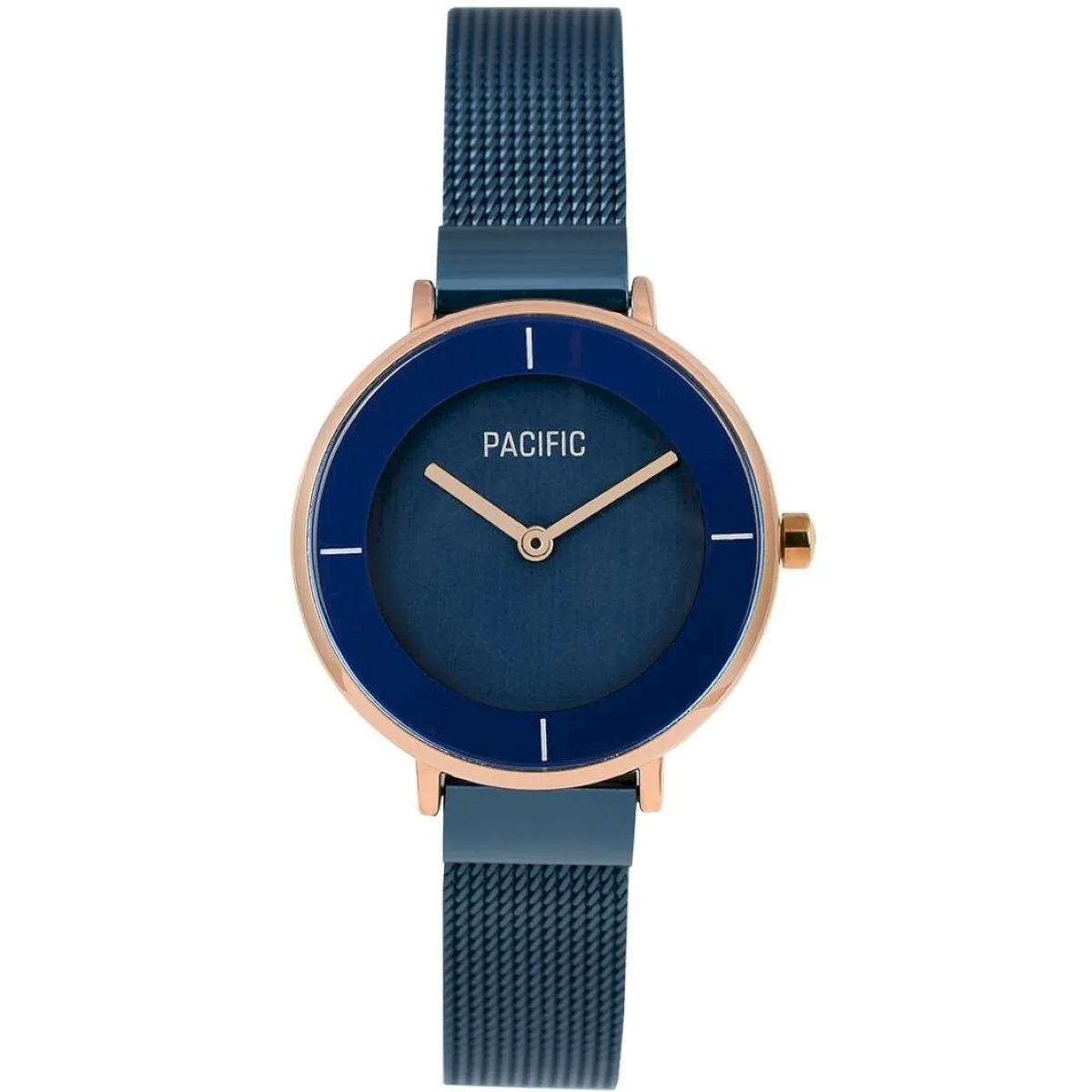 Granatowy damski zegarek z bransoleta mesh PACIFIC X6099-09