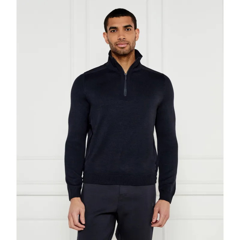 BOSS BLACK Sweter P-Bart | Regular Fit | z dodatkiem wełny