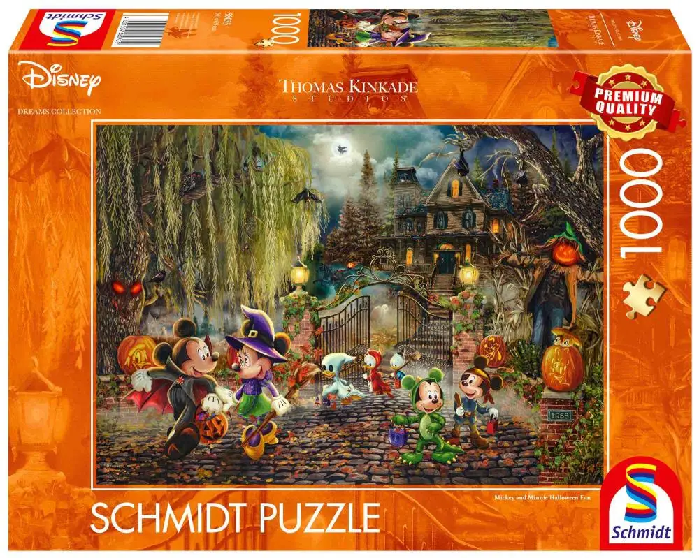 Puzzle 1000 PQ T.Kinkade Myszka Miki and Minnie Halloween 113366 - Schmidt Spiele Puzzle