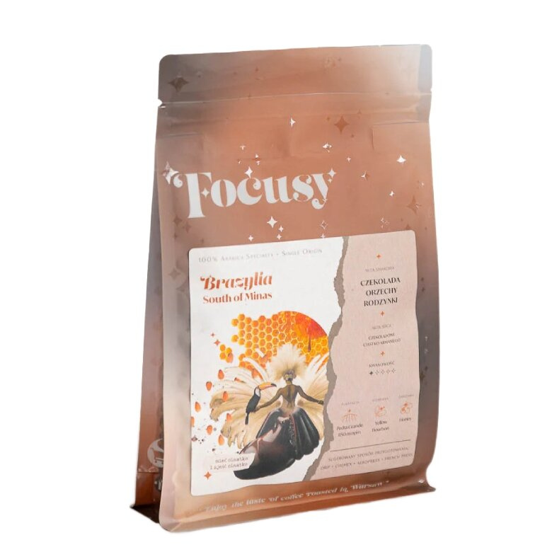 Kawa ziarnista Focusy BRAZYLIA SOUTH OF MINAS - czekoladowy przelew 250g