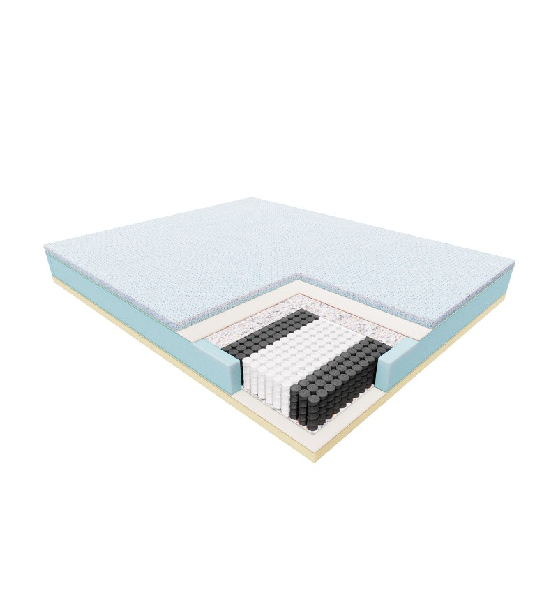 JANPOL NOLLI – materac multipocket, sprężynowy, Rozmiar - 140x200, Kolor - Beige, Pokrowiec - Adaptive , 603-671-572