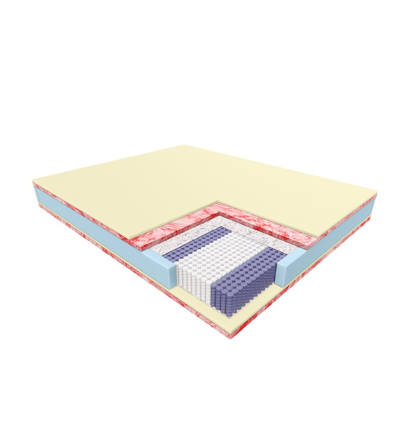 JANPOL JAN - materac kieszeniowy, sprężynowy, Rozmiar - 140x190, Kolor - Beige, Pokrowiec - Adaptive , 603-671-572