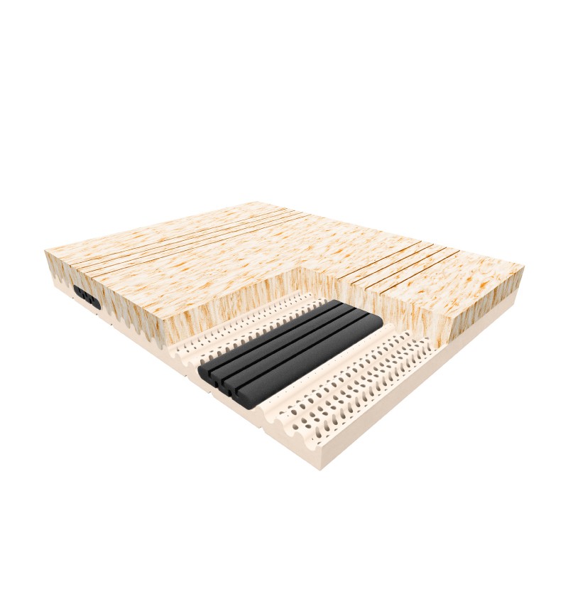 JANPOL HADAR – materac lateksowy, piankowy, Rozmiar - 120x190, Kolor - Beige, Pokrowiec - Adaptive , 603-671-572