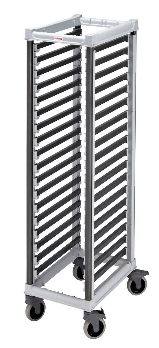 Wózek Camshelving do transportu pojemników, 18 × GN 1/1, Cambro, 730x438x(H)171mm