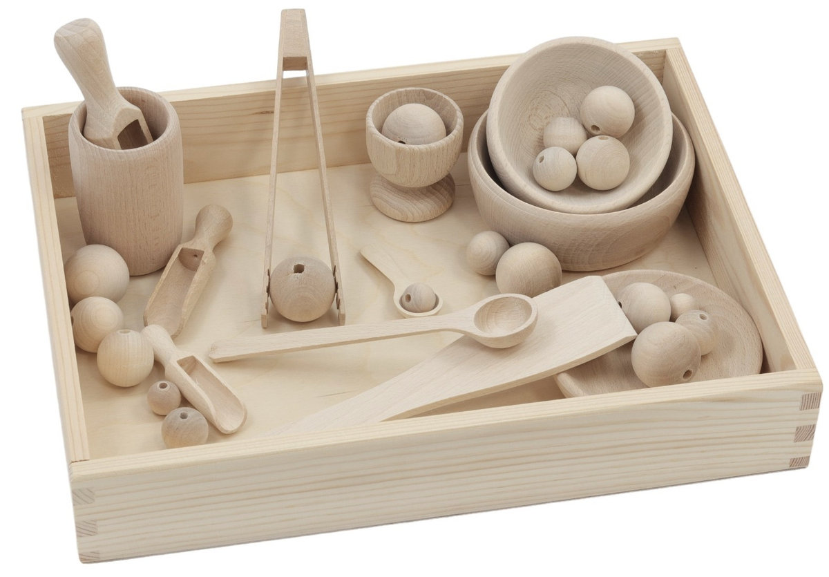 Zestaw Montessori Dla Dzieci Edukacyjny Zestaw Drewniany Zabawka
