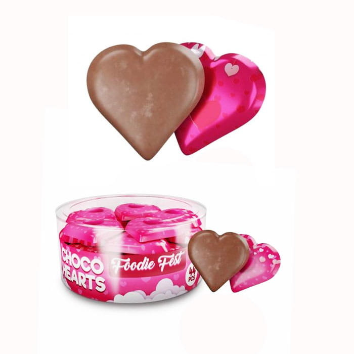 FOODIE FEST CZEKOLADOWE SERCE NA WALENTYNKI (20G) 44SZT