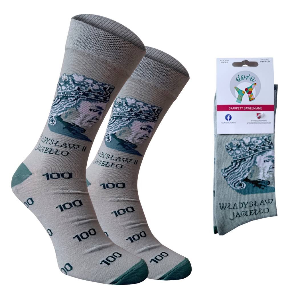 ŚMIESZNE SKARPETKI NA PREZENT POLSKI PRODUCENT DORASOCKS PIENIĄDZ 35-37
