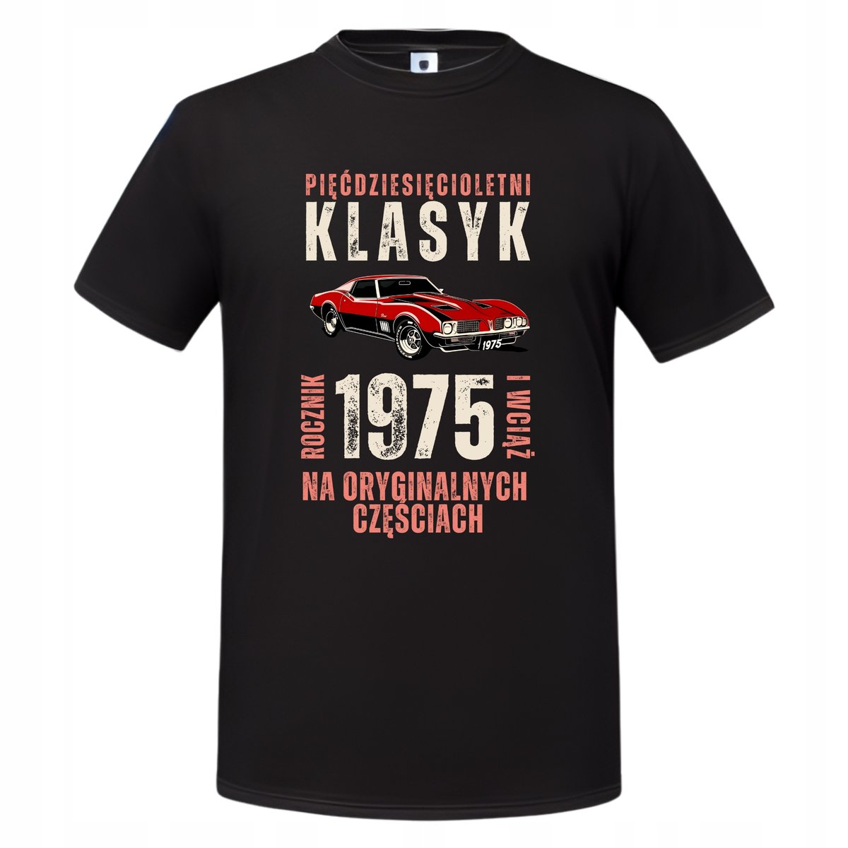 Koszulka męska prezent na 50 urodziny Klasyk na Oryginalnych Częściach 1975