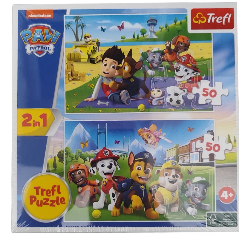 Trefl Puzzle 2x 50 2w1 Psi Patrol 4+