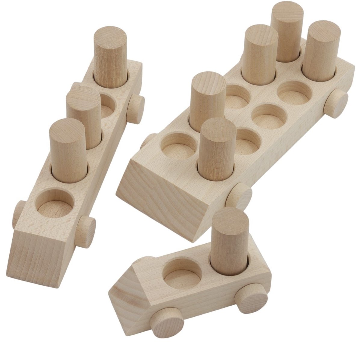 Zestaw Drewnianych Klocków Dla Dzieci Zabawka