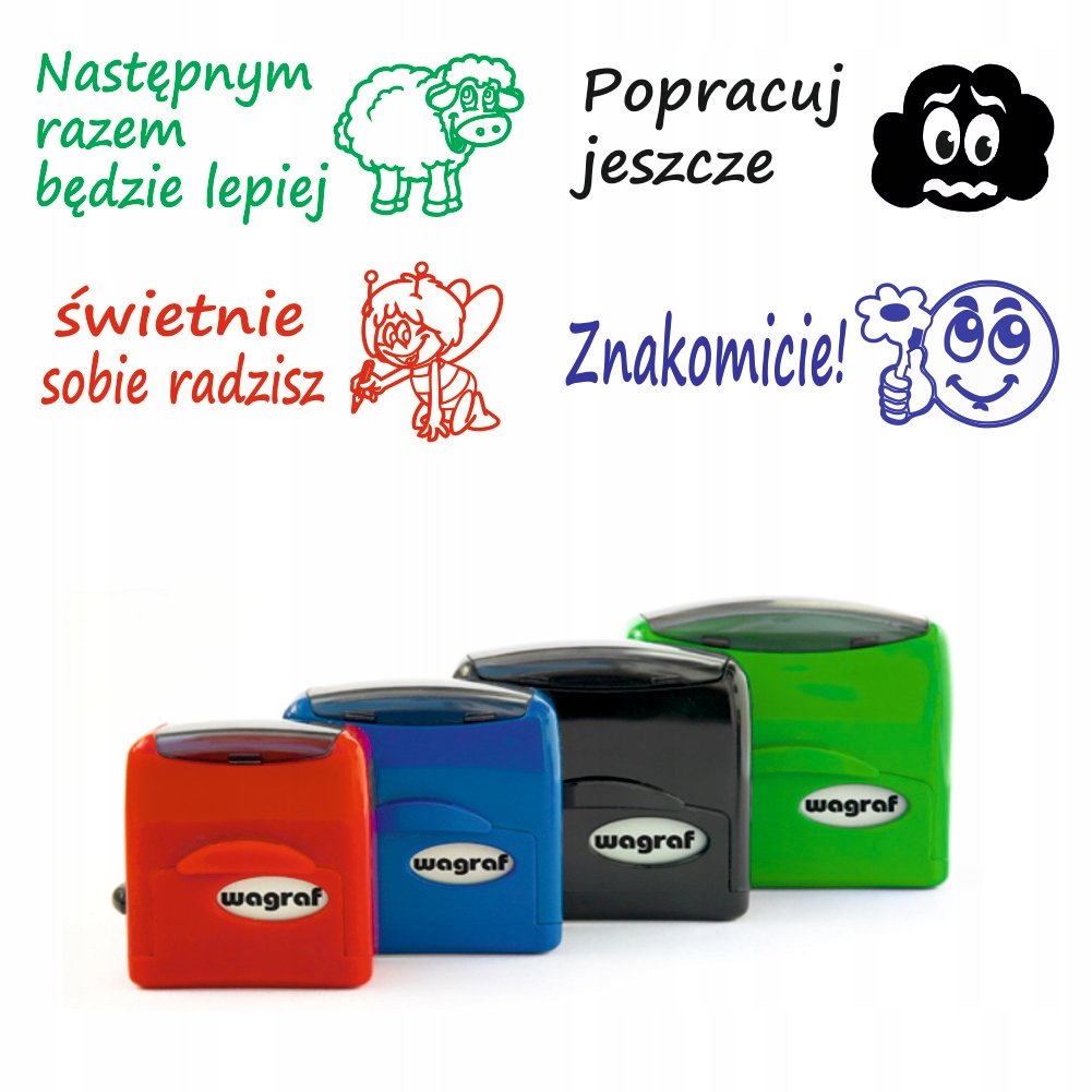 Pieczątka Dla Nauczycieli Zestaw Edukacyjne Motywujące Szkolne 4 Szt