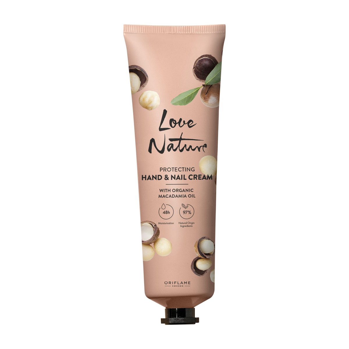 Oriflame Ochronny krem do rąk i paznokci Love Nature z organicznym olejkiem z makadamia 150 ml