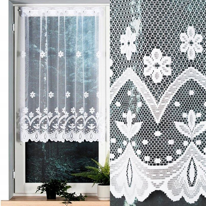 Florentyna Firana Żakardowa Wzór 4421 Wys. 100Cm, Kolor Biały (Na Metry)