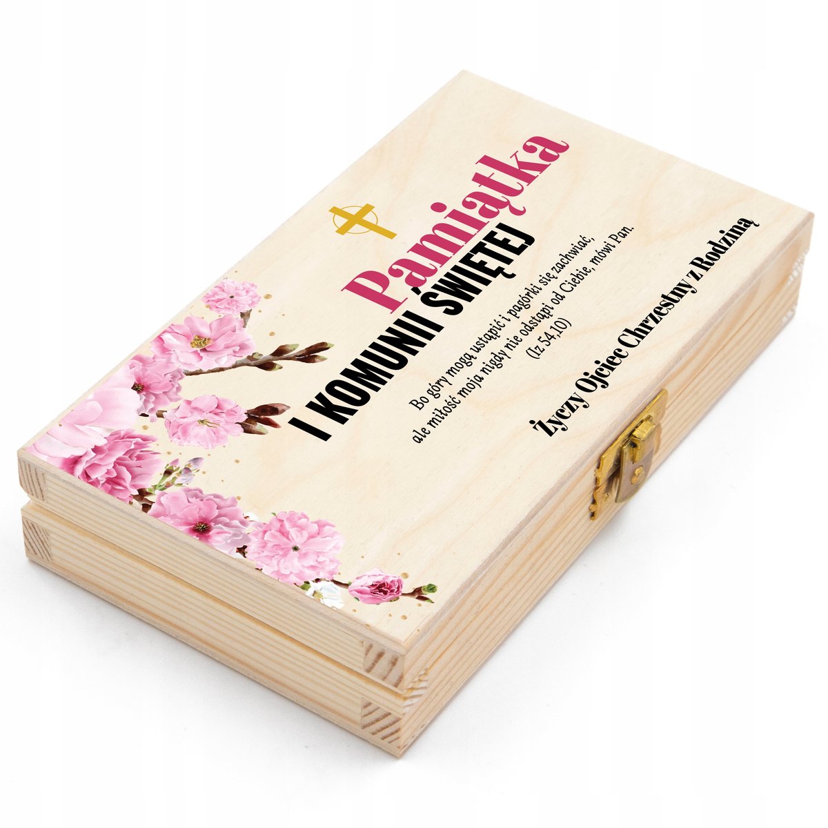 SZKATUŁKA Pudełko PIERWSZA KOMUNIA ŚWIĘTA Na Pieniądze PERSONALIZOWANY WZÓR